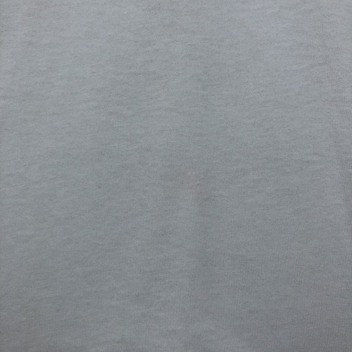 80'S Hanes Fifty-Fifty Blue Tag Printed T-Shirt Made in USA Men's L Size Vintage cotton white type Vintage Second Hand