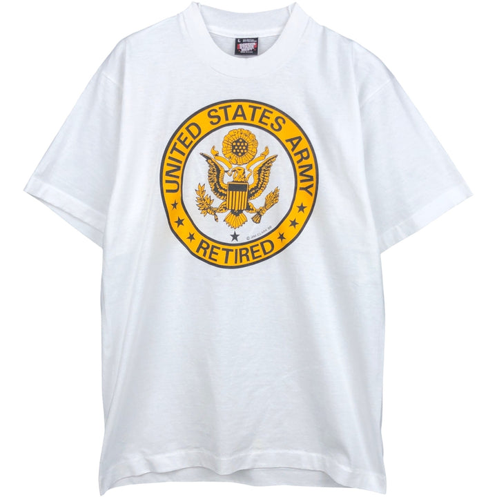 90'S Screen Stars USA-made men's size L (equivalent) Vintage cotton white type Vintage Second Hand