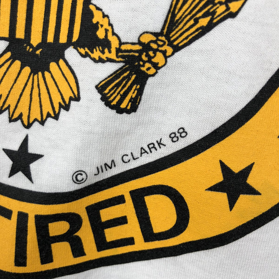 90'S Screen Stars USA-made men's size L (equivalent) Vintage cotton white type Vintage Second Hand