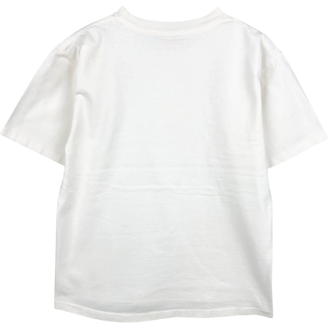 ~90'S The Aussie T Company Print T-Shirt, Made in USA, Men's Size S (Equivalent), Vintage cotton white type Vintage Second Hand