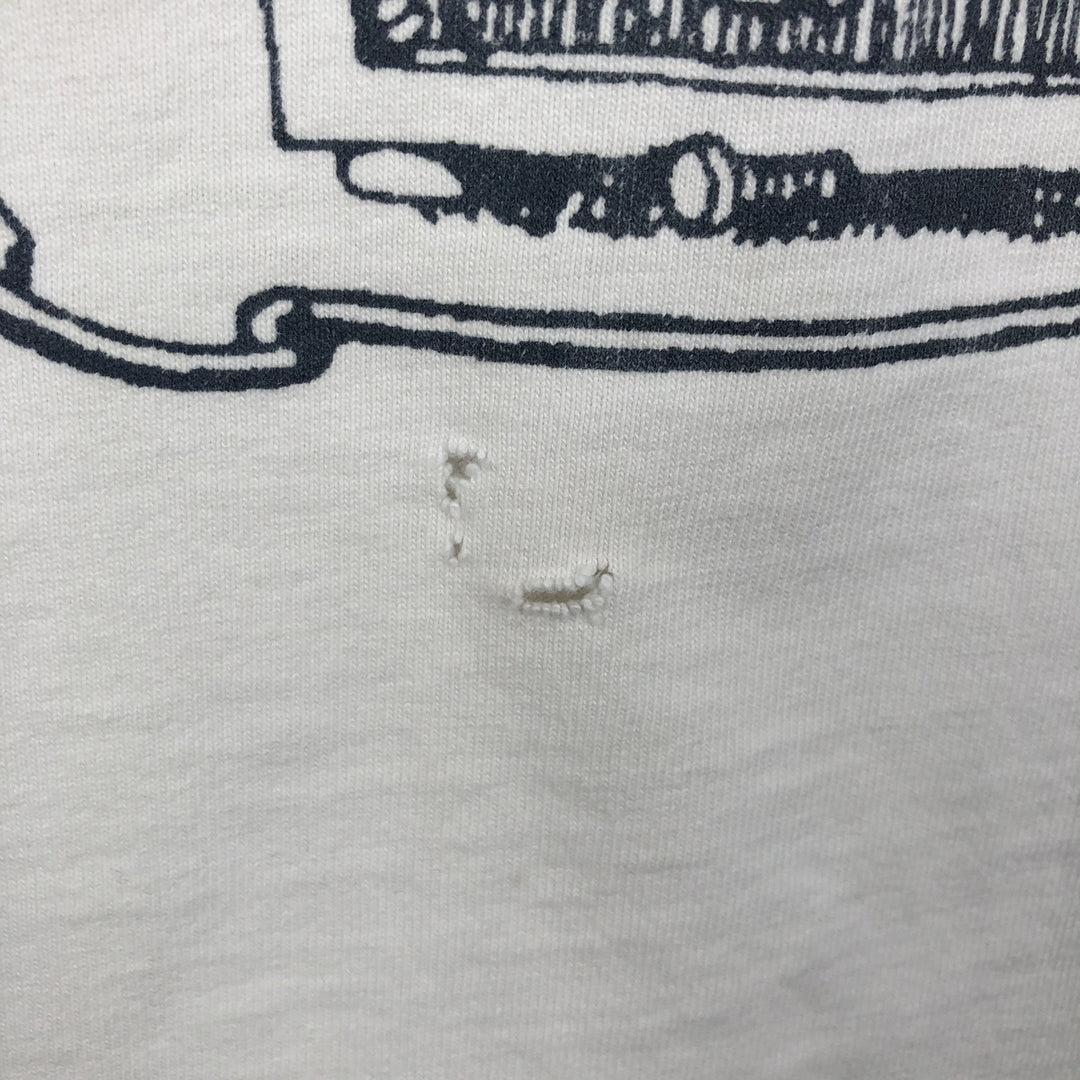 ~90'S The Aussie T Company Print T-Shirt, Made in USA, Men's Size S (Equivalent), Vintage cotton white type Vintage Second Hand