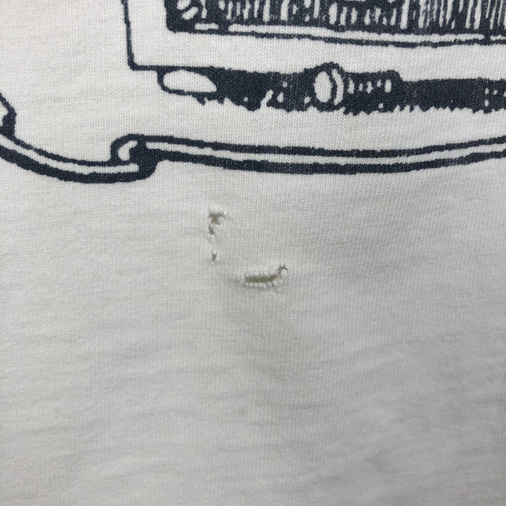 ~90'S The Aussie T Company Print T-Shirt, Made in USA, Men's Size S (Equivalent), Vintage cotton white type Vintage Second Hand