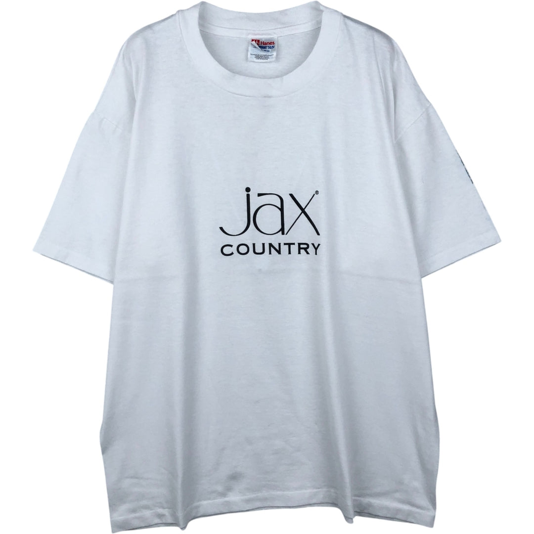 Vintage 90'S Hanes printed T-shirt, size L for men cotton white type Vintage Second Hand