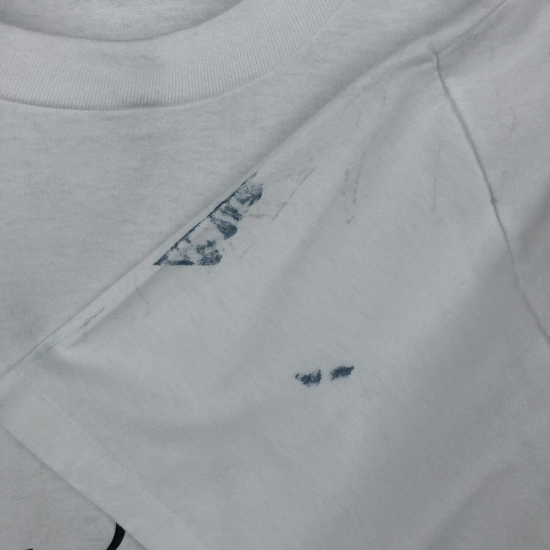 Vintage 90'S Hanes printed T-shirt, size L for men cotton white type Vintage Second Hand