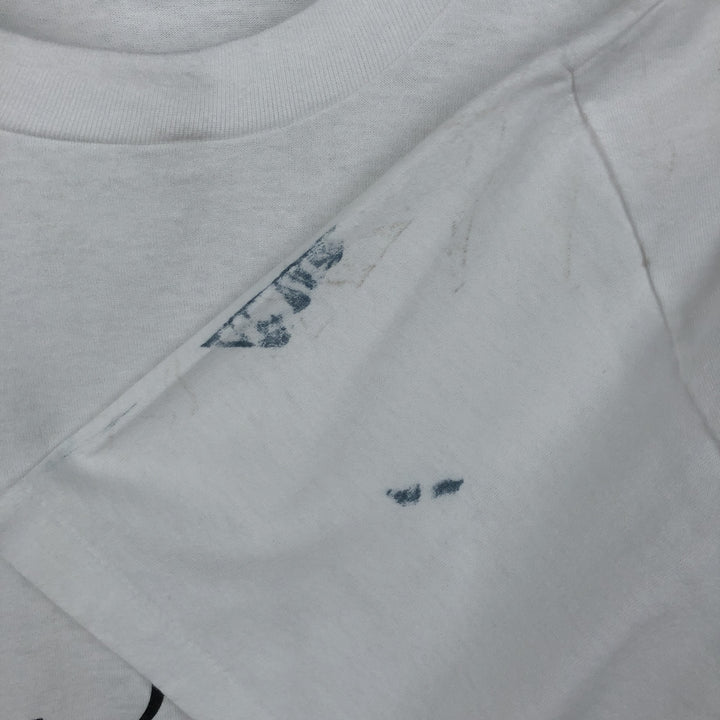 Vintage 90'S Hanes printed T-shirt, size L for men cotton white type Vintage Second Hand
