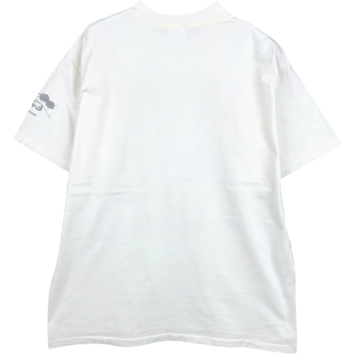~90'S Tee Jays SOF TEE Print T-Shirt Made in USA Men's XL equivalent Vintage cotton white type Vintage Second Hand