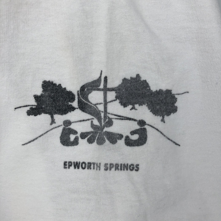 ~90'S Tee Jays SOF TEE Print T-Shirt Made in USA Men's XL equivalent Vintage cotton white type Vintage Second Hand