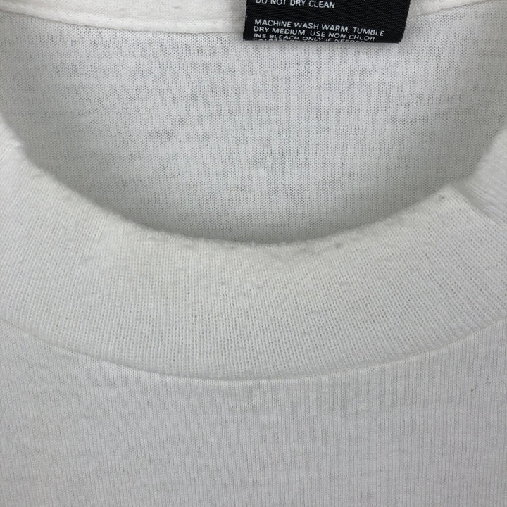 90'S SCREEN STARS Printed T-shirt Made in USA Men's XL Vintage cotton white type Vintage Second Hand