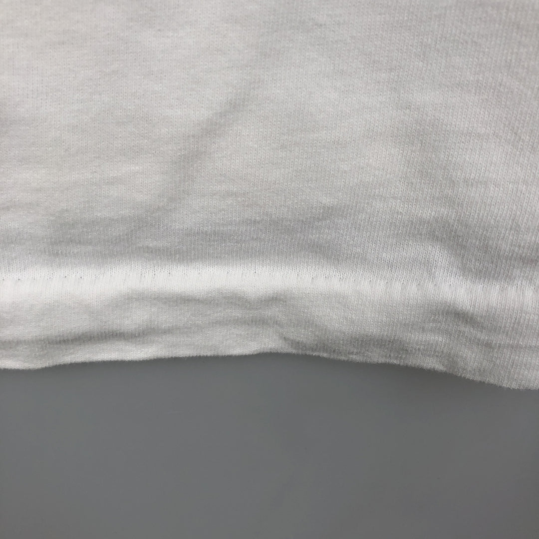 90'S Fruit of the Loom printed T-shirt, made in the USA, men's XL size, vintage cotton white type Vintage Second Hand