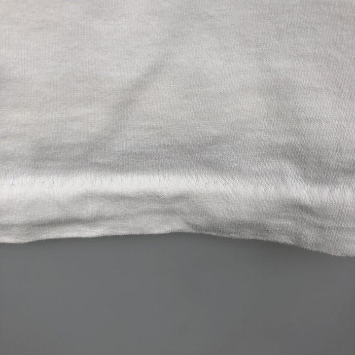 90'S Fruit of the Loom printed T-shirt, made in the USA, men's XL size, vintage cotton white type Vintage Second Hand