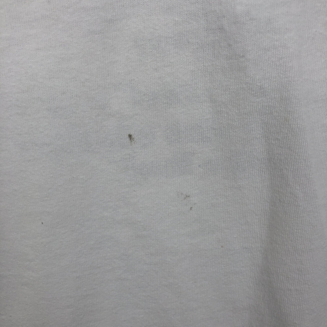 90'S Fruit of the Loom printed T-shirt, made in the USA, men's XL size, vintage cotton white type Vintage Second Hand