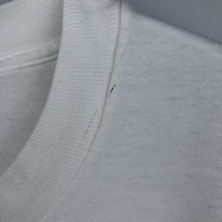 90'S Fruit of the Loom printed T-shirt, made in the USA, men's XL size, vintage cotton white type Vintage Second Hand