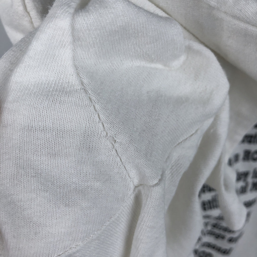 90'S Fruit of the Loom printed T-shirt, made in the USA, men's XL size, vintage cotton white type Vintage Second Hand