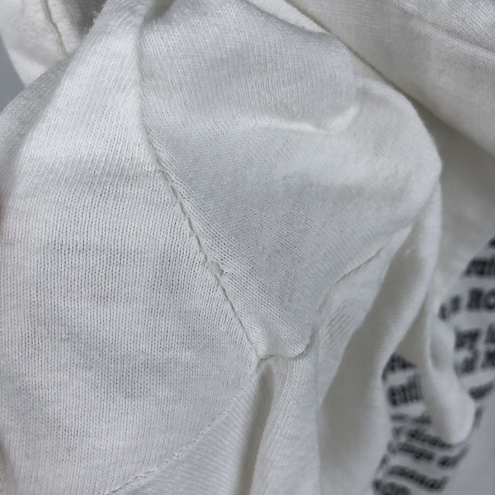 90'S Fruit of the Loom printed T-shirt, made in the USA, men's XL size, vintage cotton white type Vintage Second Hand