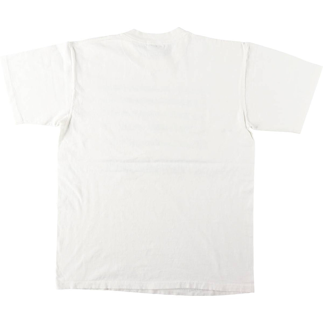 ~90'S ONEITA POWER-T Message Print T-Shirt, Made in USA, Men's XL equivalent, Vintage cotton white type Vintage Second Hand