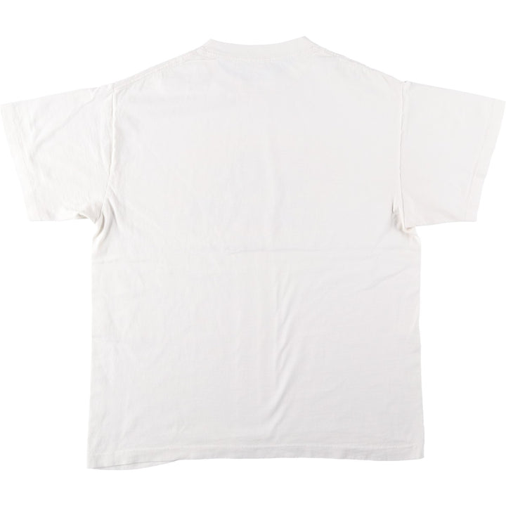 90'S SOF TEE Dragon Pattern Print T-Shirt, Made in USA, Men's XL equivalent, Vintage cotton white type Vintage Second Hand