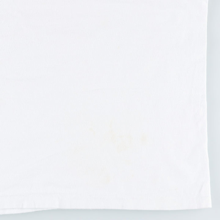 90'S Hanes BEEFY-T Printed T-shirt Made in USA Men's XL Vintage cotton white type Vintage Second Hand