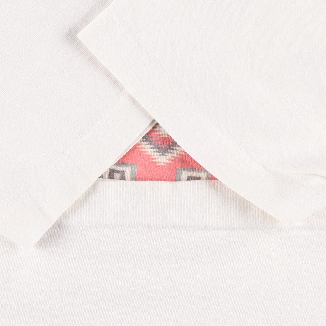90'S Fruit of the Loom printed T-shirt, made in the USA, men's size L, vintage cotton white type Vintage Second Hand