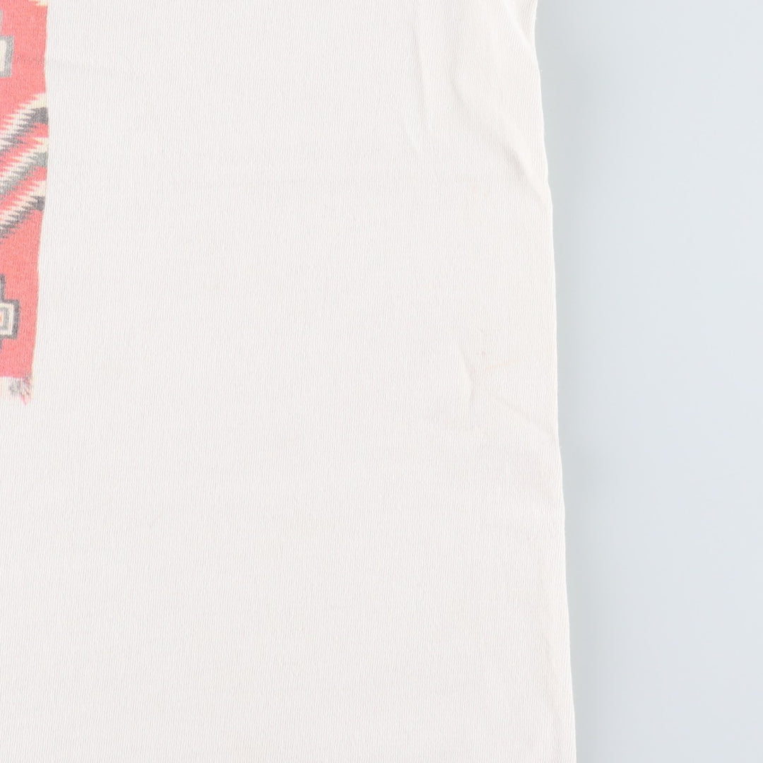 90'S Fruit of the Loom printed T-shirt, made in the USA, men's size L, vintage cotton white type Vintage Second Hand