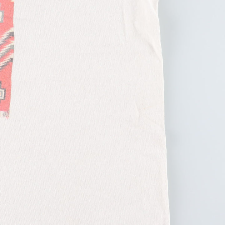 90'S Fruit of the Loom printed T-shirt, made in the USA, men's size L, vintage cotton white type Vintage Second Hand