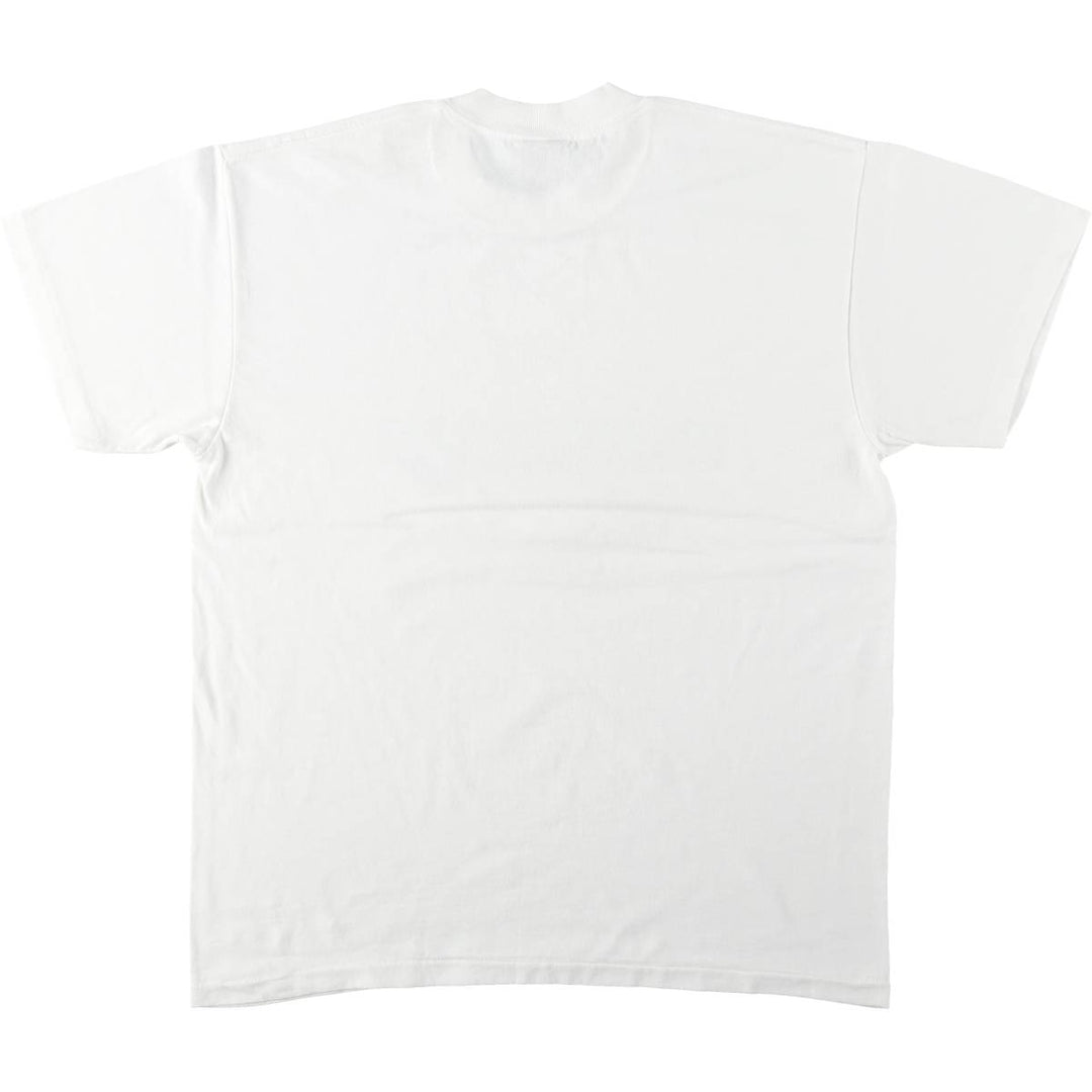 90'S ONEITA Printed T-shirt, Men's L size, Vintage cotton white type Vintage Second Hand
