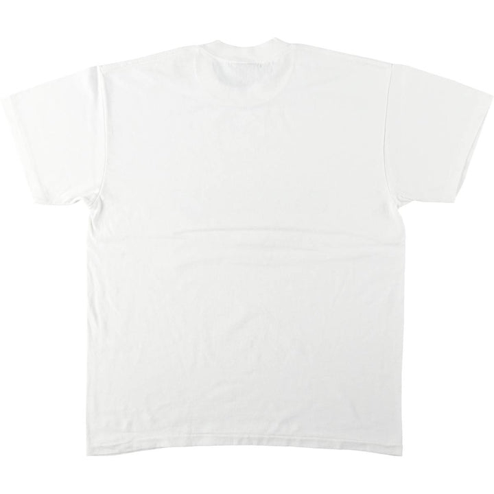 90'S ONEITA Printed T-shirt, Men's L size, Vintage cotton white type Vintage Second Hand