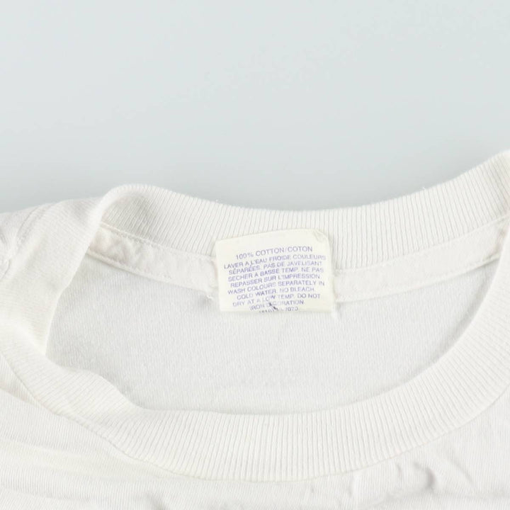 90'S ONIGA SPORTSWEAR Printed T-Shirt, Made in Canada, Men's XL (approx.), Vintage cotton white type Vintage Second Hand