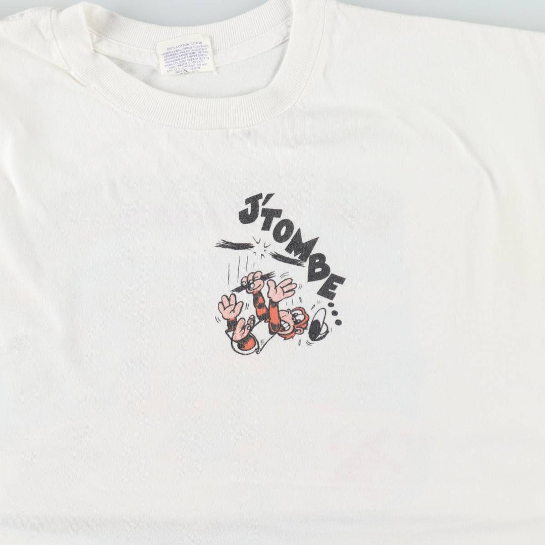 90'S ONIGA SPORTSWEAR Printed T-Shirt, Made in Canada, Men's XL (approx.), Vintage cotton white type Vintage Second Hand