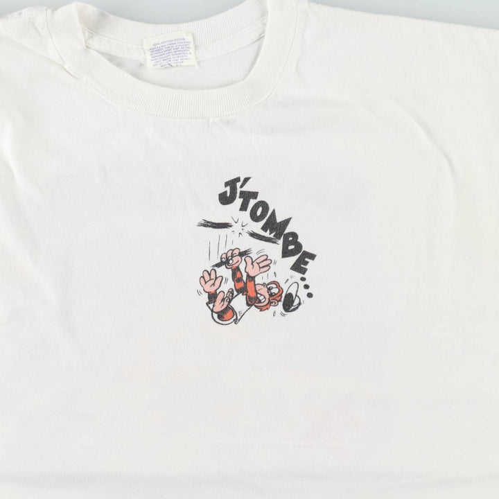 90'S ONIGA SPORTSWEAR Printed T-Shirt, Made in Canada, Men's XL (approx.), Vintage cotton white type Vintage Second Hand