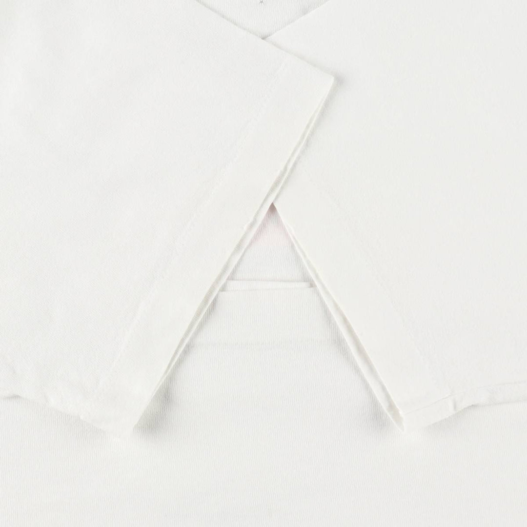 90'S Fruit of the Loom printed T-shirt, made in the USA, men's XL size, vintage cotton white type Vintage Second Hand
