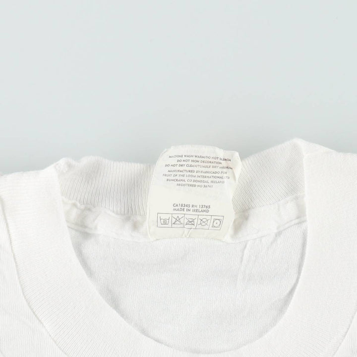 90'S SCREEN STARS Printed T-shirt, Men's XL, Vintage cotton white type Vintage Second Hand