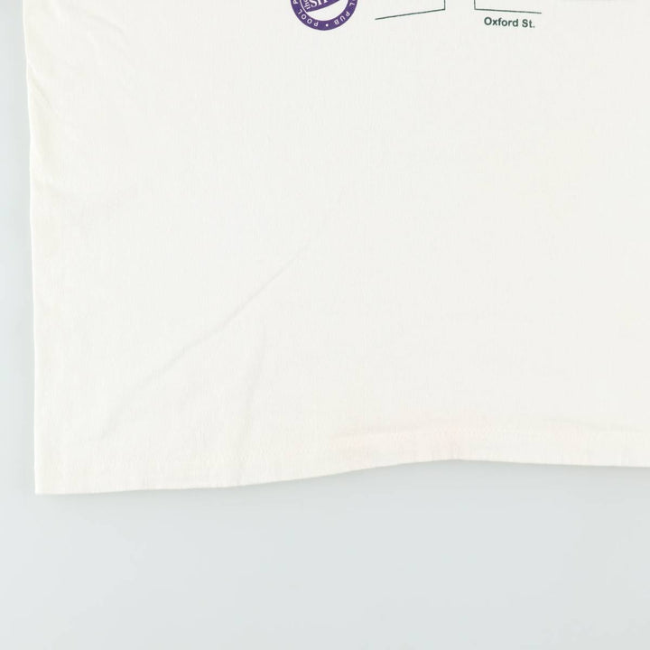 90'S Hanes Heavyweight Print T-Shirt, Men's XL equivalent, Vintage cotton white type Vintage Second Hand