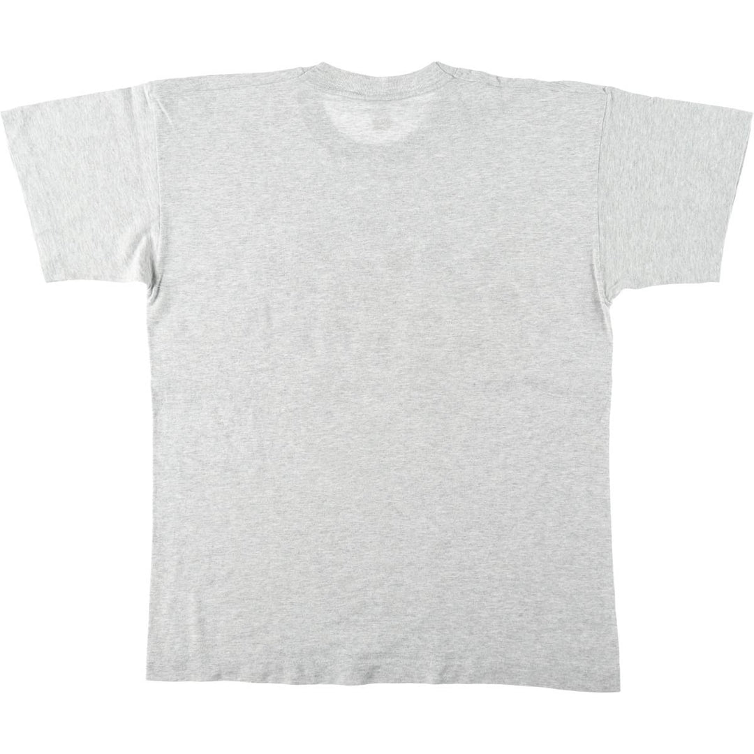 Sheep Pattern Print T-Shirt, Men's Size M (Equivalent), Vintage unclear gray type Vintage Second Hand
