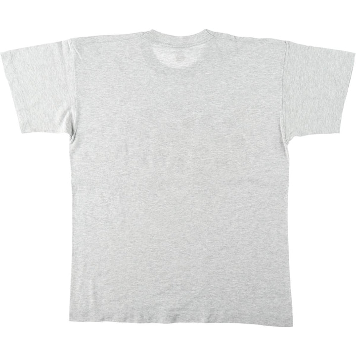 Sheep Pattern Print T-Shirt, Men's Size M (Equivalent), Vintage unclear gray type Vintage Second Hand