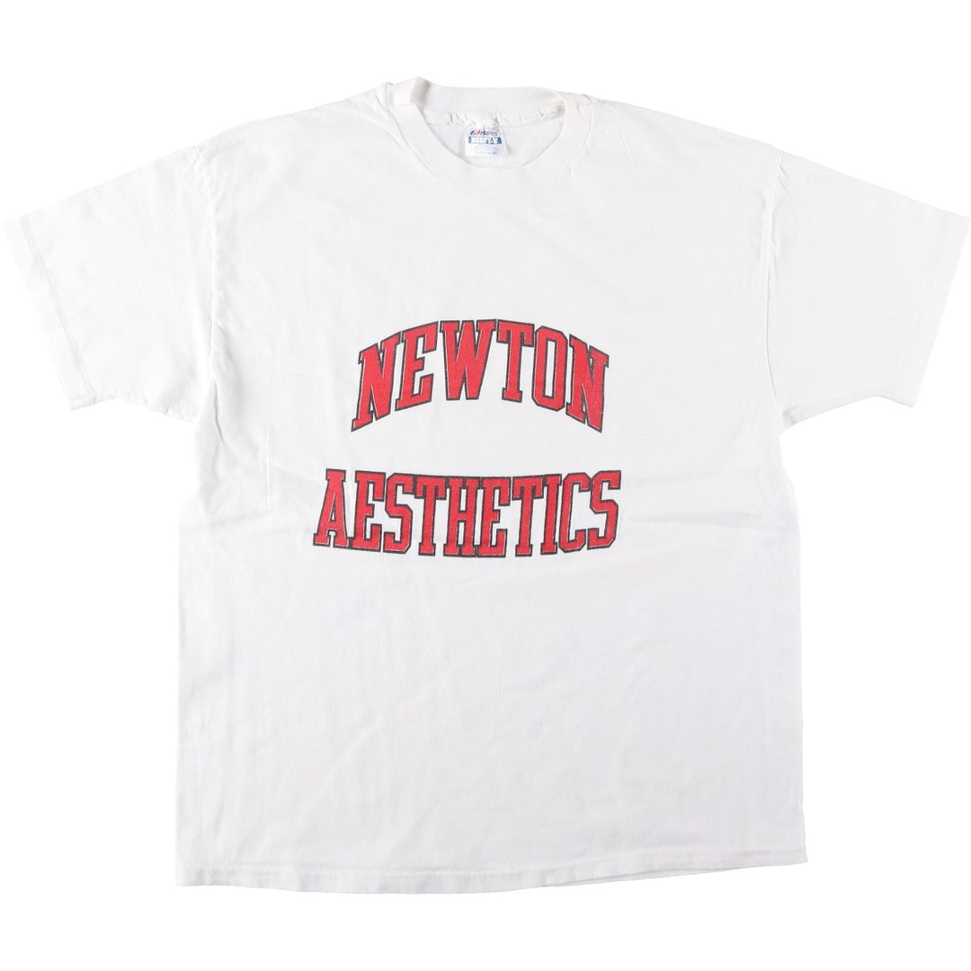 90'S Hanes BEEFY-T Printed T-shirt Made in USA Men's XL Vintage cotton white type Vintage Second Hand