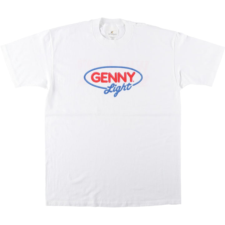 K-PRODUCT Printed T-Shirt, Made in USA, Men's XL Equivalent cotton white type Vintage Second Hand