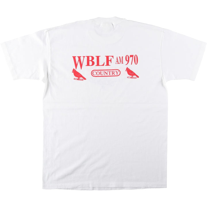 K-PRODUCT Printed T-Shirt, Made in USA, Men's XL Equivalent cotton white type Vintage Second Hand