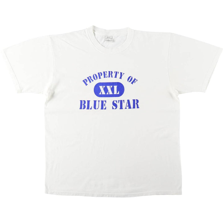 90s-00'S MJSOFFE Printed T-Shirt, Made in USA, Men's XL equivalent, Vintage cotton white type Vintage Second Hand