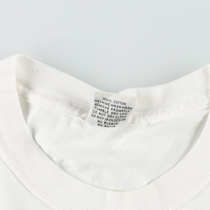 90s-00'S MJSOFFE Printed T-Shirt, Made in USA, Men's XL equivalent, Vintage cotton white type Vintage Second Hand