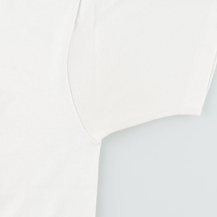 90'S Fruit of the Loom printed T-shirt, made in the USA, men's size L, vintage cotton white type Vintage Second Hand