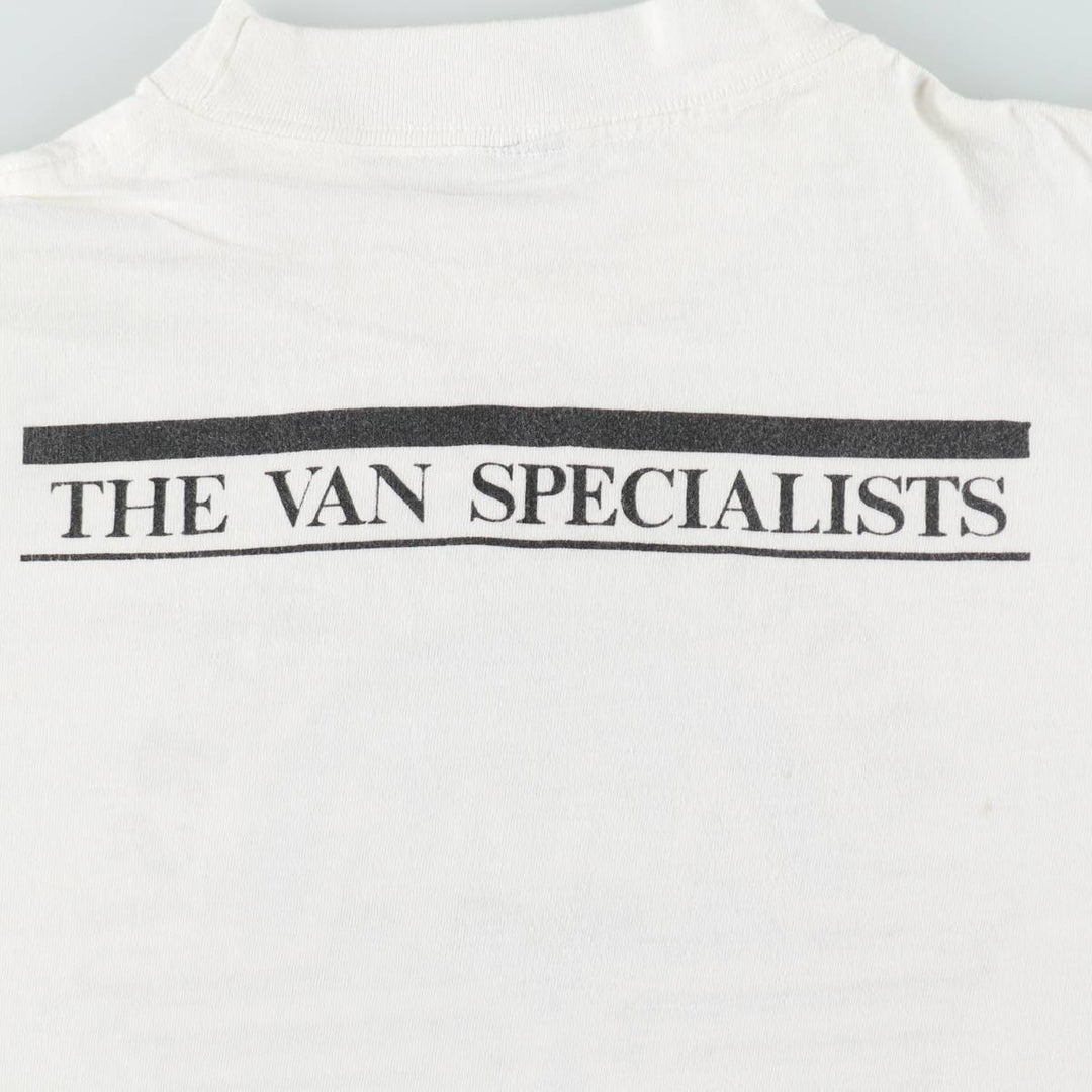 70s-80'S Anvil Print T-Shirt, Made in USA, Men's Size L (Equivalent), Vintage cotton white type Vintage Second Hand