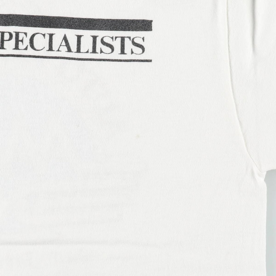 70s-80'S Anvil Print T-Shirt, Made in USA, Men's Size L (Equivalent), Vintage cotton white type Vintage Second Hand