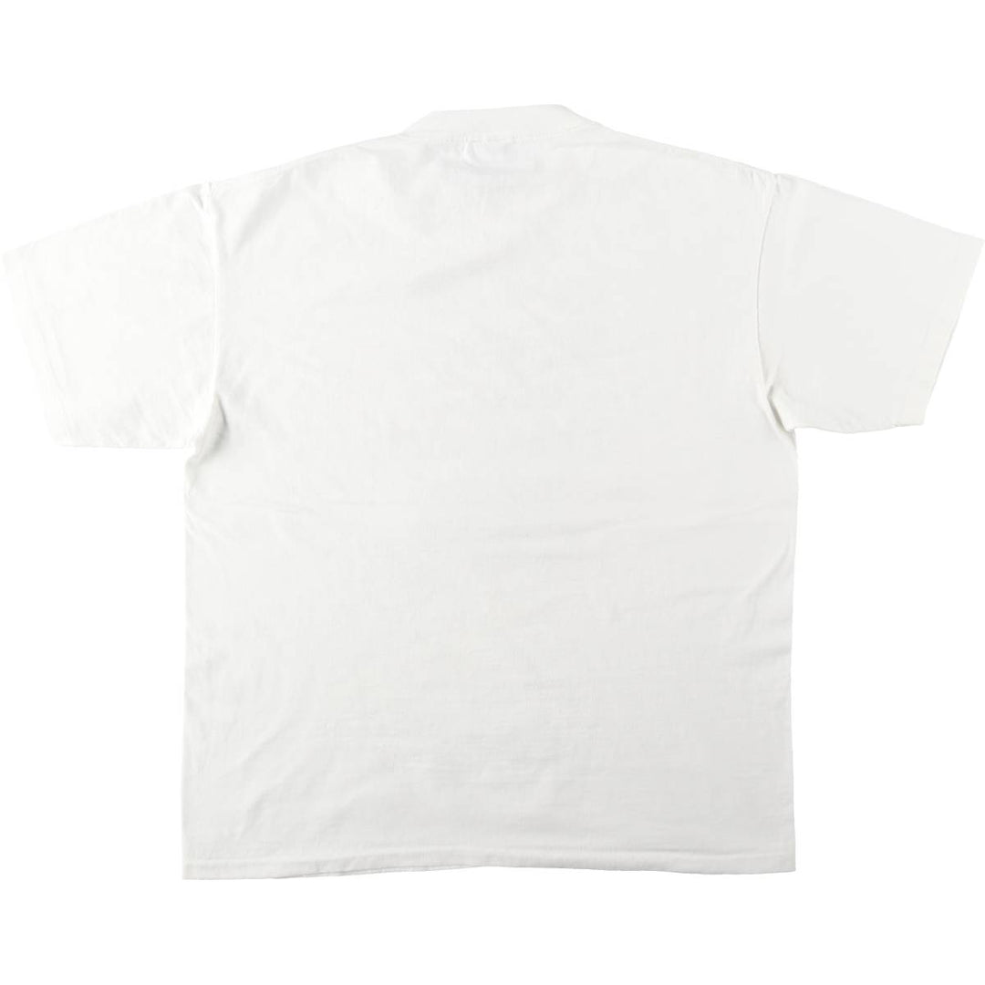 90'S ONEITA Printed T-shirt, Men's XL size, Vintage cotton white type Vintage Second Hand