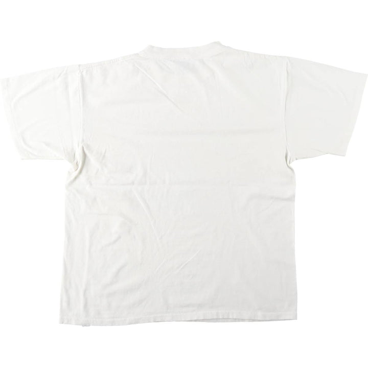 90'S ONEITA POWER-T Print T-Shirt, Men's Size L (equivalent), Crew Neck cotton white type Vintage Second Hand