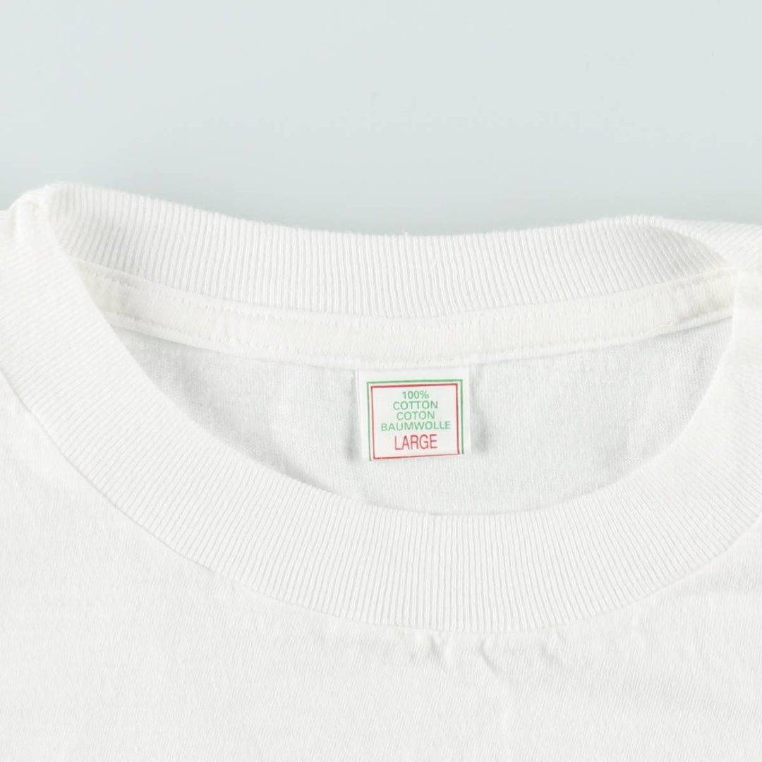 90'S Max Dry Strong White Cider Print T-Shirt, Men's Size L (Equivalent), Vintage cotton white type Vintage Second Hand