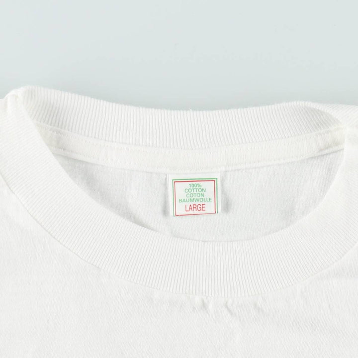 90'S Max Dry Strong White Cider Print T-Shirt, Men's Size L (Equivalent), Vintage cotton white type Vintage Second Hand