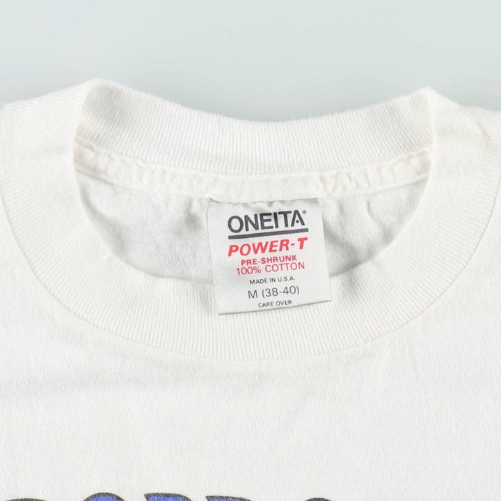 90'S ONEITA POWER-T Gordon's Pub Hong Kong Print T-Shirt, Made in USA, Men's Size M (Equivalent), Vintage cotton white type Vintage Second Hand