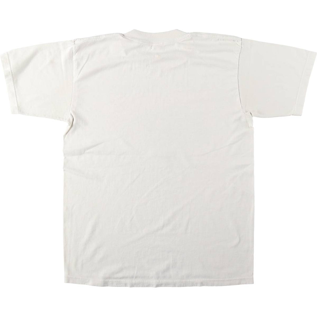 90'S printed T-shirt, made in Canada, men's size M equivalent, vintage. cotton white type Vintage Second Hand