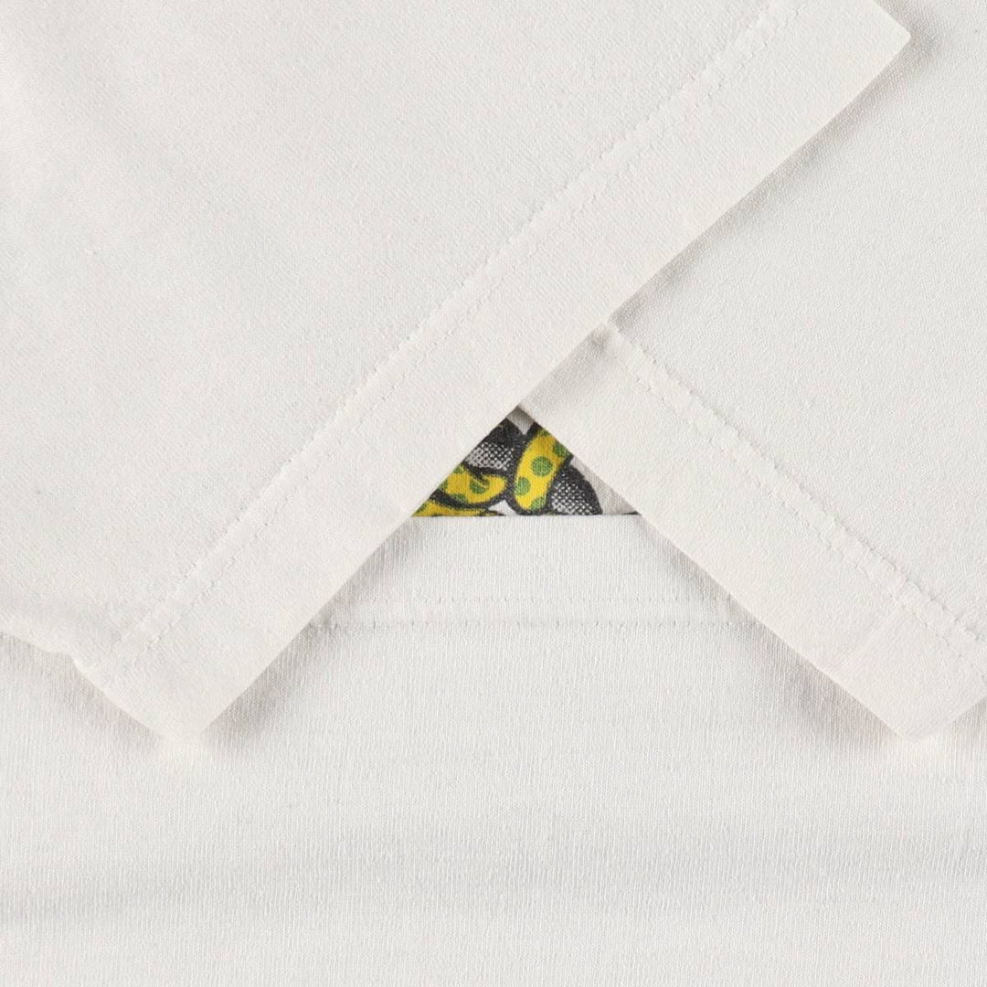 90'S printed T-shirt, made in Canada, men's size M equivalent, vintage. cotton white type Vintage Second Hand