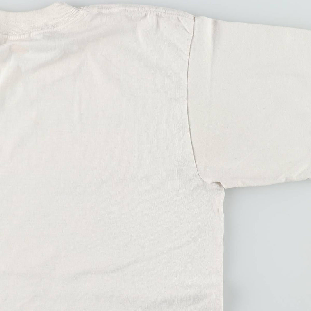 90'S printed T-shirt, made in Canada, men's size M equivalent, vintage. cotton white type Vintage Second Hand